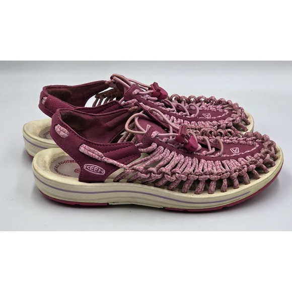Keen Women's 9 Uneek Paracord Bungee Cord Rope Hiking Sandals Water Shoes Purple - Picture 4 of 12